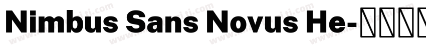 Nimbus Sans Novus He字体转换